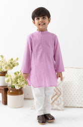 Boys Chandaniya Purple Kurta Pyjama Set
